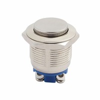 DC12V SPST 1NO 19mm Thread Momentary High Head Push Button Switch