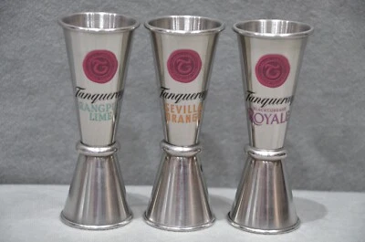Set Of 3 Tanqueray Gin Spirit Measure Double Jigger 25ml & 50ml Brand New Gift - Image 1 of 4