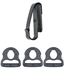 TUFF Products Quick Hook System 1 Clip On Snap Hook, 3 Notched : 2001-BK-SET