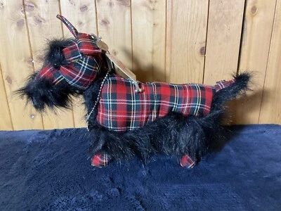 Fuzzy Nation Tartan Plaid Scottie Dog Purse with Tag - Image 1 of 4