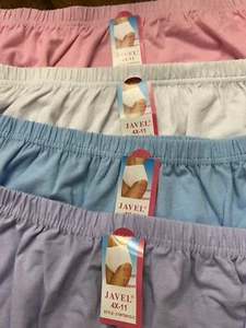 NWT Plus Size 4 x Women's 4 Pairs Cotton Pretty Colors Briefs Underwear @ C - Picture 1 of 5