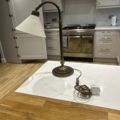 Vintage LAURA ASHLEY Desk Table or Bedside Lamp Art Deco Style 49cm High - Image 1 of 4