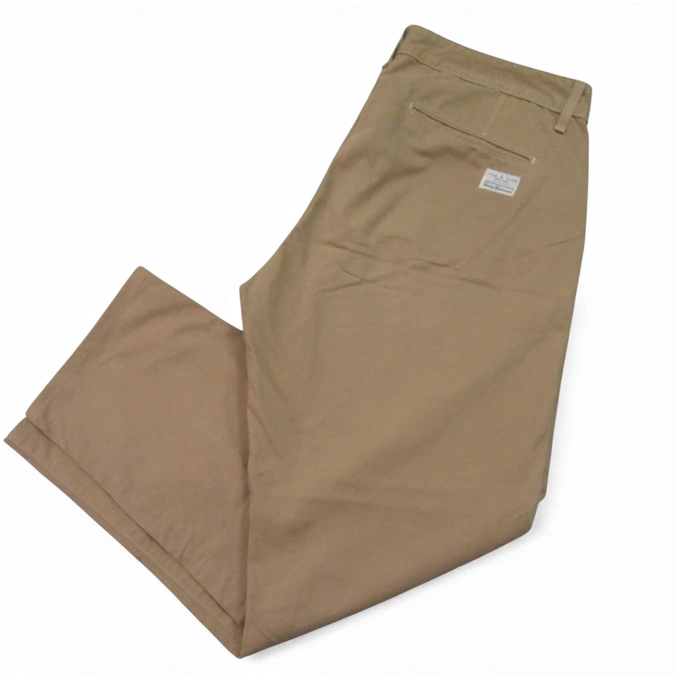 Pantalones chinos Rag Bone para hombre 38 X 30 color caqui tostado 100 % algodón frente plano hechos en EE. UU. Foto 1 de 4