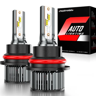 For Mitsubishi Endeavor 2010 2011 - 2X 9007 LED Headlight High/Low Beam Bulbs - Image 1 of 4