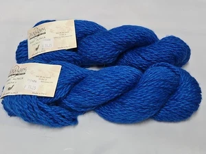 Cascade Yarns Baby Alpaka Grob Menge 2 Knäuel gleiche Farbe Lot Royalblau 3,5 Oz - Bild 1 von 5