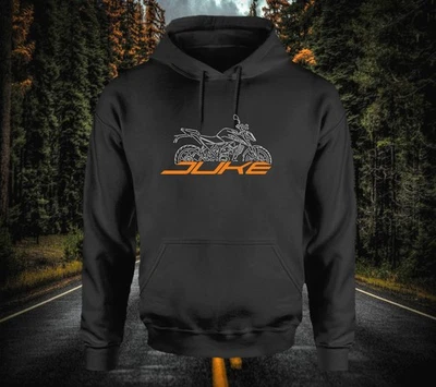 Hoodie für KTM Duke 125 Fahrer / Supermoto / T-Shirt / Auspuff / Gr: M - 3XL #25 - Bild 1 von 2