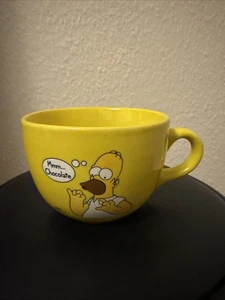 The Simpsons 2000 Homer Hot Chocolate XL Mug Retro Rare - Picture 1 of 11