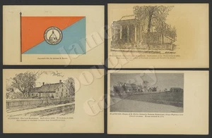 Brooklyn NYC NY: Four Scarce Rare 1904-15 Postcards FLATBUSH, HISTORICAL SOCIETY - Picture 1 of 2