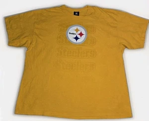 NFL Team Apparel Pittsburgh Steelers T-Shirt Gelb Herren Größe 2XL  - Bild 1 von 4