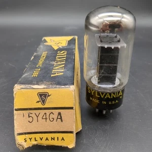 SYLVANIA 5X4G RADIO VACUUM TUBE, TESTED - Picture 1 of 4