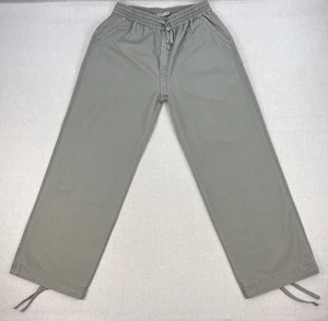Cole Henry Canvas Pants Mens M Gray Heavyweight Wide Leg Elastic Waist Lounge - Picture 1 of 18