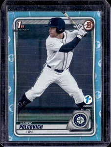 2020 Bowman Draft 1st Edition #BD-18 Kaden Polcovich Sky Blue - Picture 1 of 2
