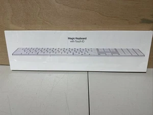 APPLE MAGIC KEYBOARD MIT ZIFFERNBLOCK & TOUCH ID SILBER A2520 NEU VERSIEGELT - Bild 1 von 6