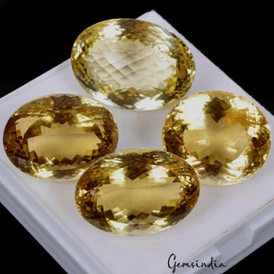 Piedras preciosas brillantes certificadas citrino corte ovalado 194,10 quilates - 23-28 mm - Imagen 1 de 8