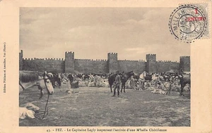 Maroc - FEZ Fès - Le Général Lyautey inspectant l'arrivé d'une mehalla chérifien - Picture 1 of 2