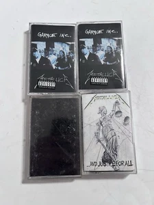 Metallica Cassette Tape Lot And Justice For All Black Garage Inc 1&2 4 Tapes! - Bild 1 von 11