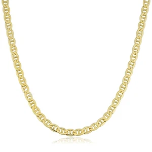 14k Gelbgold gefüllt Mariner Gliederkette Halskette (5 mm, 20 Zoll) - Bild 1 von 9