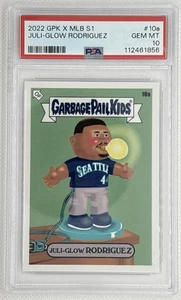 2022 Topps GPK X MLB S1 Juli Glow Rodriguez #10a PSA 10 Gem Mint 🌶️🥵 - Picture 1 of 2
