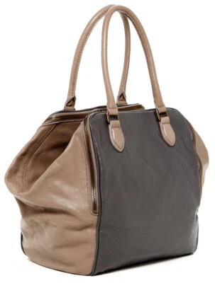 Bolso de hombro Liebeskind Berlin de lona recubierta de melocotones en gris francés Foto 1 de 4