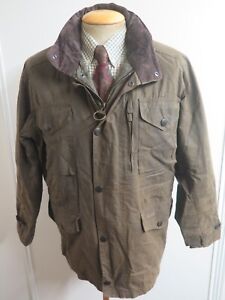 Vintage Sapper Waxed Cotton Jacket - M 40" Euro 50 in Brown