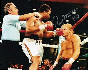 RAY MERCER BOXEN SCHWERGEWICHT CHAMPION KO TOMMY MORRISON ACTION SIGNIERT 8x10 - Bild 1 von 1