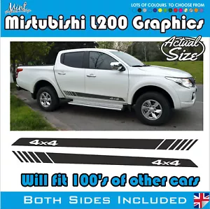 Mitsubishi L200 4x4 Off Road Truck Barbarian Stripes Decals Stickers Graphics 10 - Picture 1 of 4