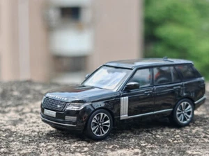 EY Enchery 1:64 Black Range Rover Luxury SUV Sports Model Diecast Display Car - Picture 1 of 11