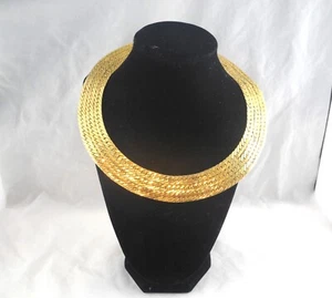 IMPRESIONANTE Collar Marcado ITALIA 18K GP Peso Sustancial 145g - Imagen 1 de 6