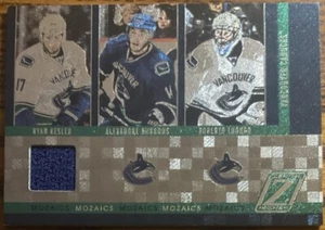 2010-11 Zenith Mozaics Materials Ryan Kesler/Alexandre Burrows/Roberto Luongo - Picture 1 of 2