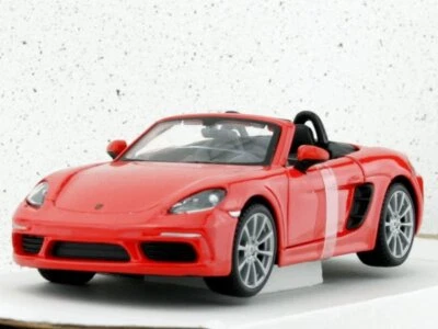 PORSCHE 718 Boxster - redorange - Bburago 1:24 - Immagine 1 di 2