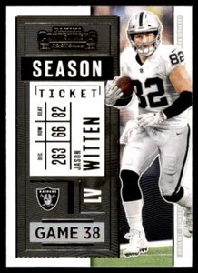 2020 Panini Contenders Jason Witten Las Vegas Raiders #30 Base Card - Picture 1 of 2