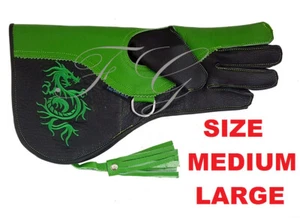 GUANTES DE CUERO DE VACA CETRERO CON LOGOTIPO BORDADO 13 PULGADAS - Imagen 1 de 3