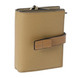 LOEWE Wallet Women Mini Anagram Light Brown C660Z41X02 0608 Toffee + Tan - Picture 1 of 11