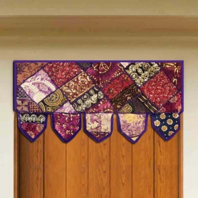 38" INDIA PUERTA VENTANA CORTINA TORAN SARI CORTINA CENEFA TAPIZ NUEVO HOGAR REGALO Foto 1 de 4