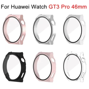 360 Full Cover Tempered Glass For Huawei Watch GT3 Pro PC Matte Case Watch Cover - Picture 1 of 18