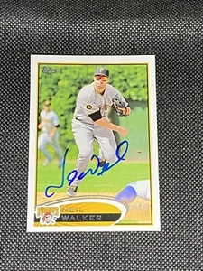 Neil Walker Pittsburgh Pirates Signed Auto 2012 Topps Card #25 ~ COA - Picture 1 of 3