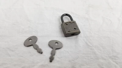 Mini Padlock w/ Two Keys - Gray - Image 1 of 4