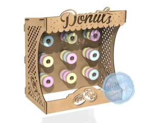 Y441 Donut/Donut Wandhütte Wüste Display Ständer Süßigkeiten Ständer Party Zubehör M - Bild 1 von 2