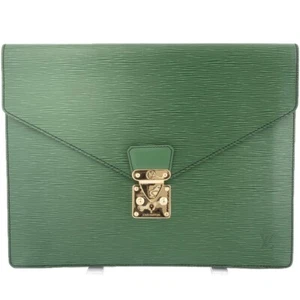Louis Vuitton Porte de Documental Senator Document Case Clutch Bag M54455 Epi - Picture 1 of 12