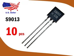 Transistor de propósito general S9013 (10 piezas) TO-92 NPN - Envío gratuito y rápido - Imagen 1 de 1