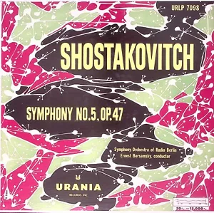 ERNEST BORSAMSKY RADIO BERLIN SYMPHONY SHOSTAKOVITCH NO 5 OP 47 VINYL LP 207-59 - Picture 1 of 4