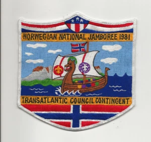 JAMBOREE NAZIONALE NORVEGESE / CONSIGLIO TRANSATLANTICO - Boy Scout BSA / A142/T-12 - Foto 1 di 2