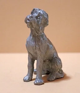 Vintage Rawcliffe Vintage Pewter Dog Figurine signed p. Davis 1980 - Picture 1 of 5