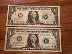 2013 B $1 Star Notes First 4 Serial Number S Matching  One From Dc Other From Fw