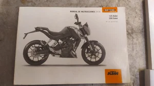 Manuel d'utilisation 2016 KTM 125 200 DUKE en espagnol - Imagen 1 de 9