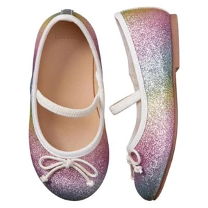 NWT Gymboree Spring Forward Rainbow Sparkle Flats Shoes Toddler Girls - Picture 1 of 1