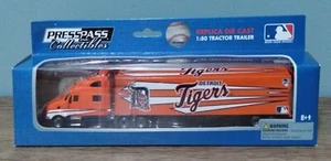 Press Pass Collectibles MLB Detroit Tigers Tractor Trailer 1:80 Replica Die Cast - Picture 1 of 6