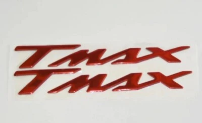2 ADESIVI MOTO IN RESINA 3D SCRITTA TMAX COMPATIBILE YAMAHA T MAX 500 ROSSO Post - Immagine 1 di 2