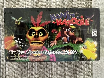 SEALED Banjo Kazooie VHS N64 Promo (June 29, 1998) Nintendo Rareware NTSC - NEW! - Image 1 of 4