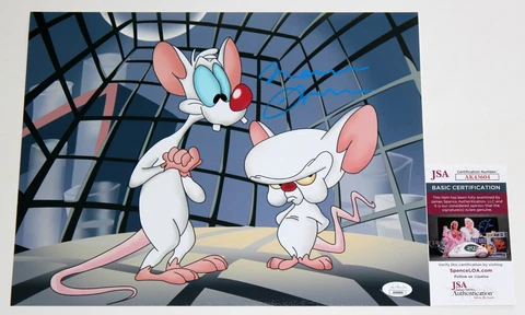 MAURICE LAMARCHE SIGNED 11x14 PHOTO PINKY & THE BRAIN AUTOGRAPHED +JSA COA Cover